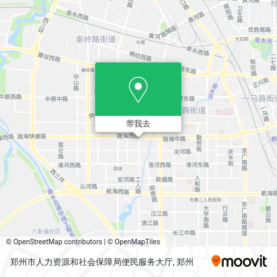 郑州市人力资源和社会保障局便民服务大厅地图
