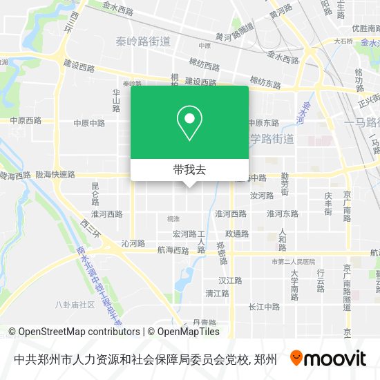 中共郑州市人力资源和社会保障局委员会党校地图