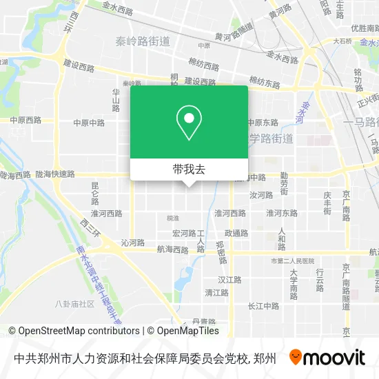 中共郑州市人力资源和社会保障局委员会党校地图