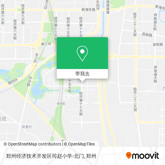 郑州经济技术开发区司赵小学-北门地图