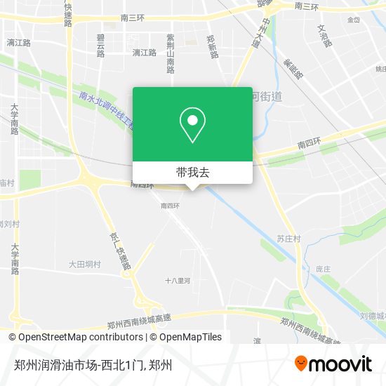 郑州润滑油市场-西北1门地图