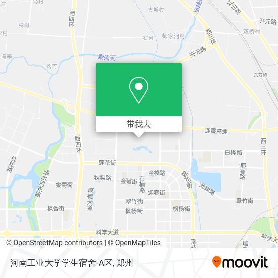 河南工业大学学生宿舍-A区地图