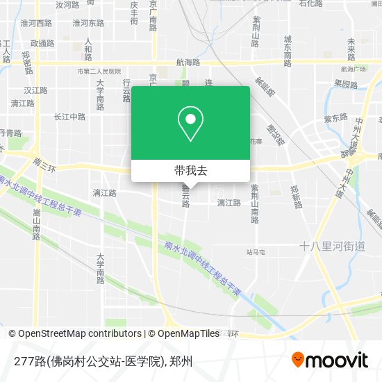 277路(佛岗村公交站-医学院)地图