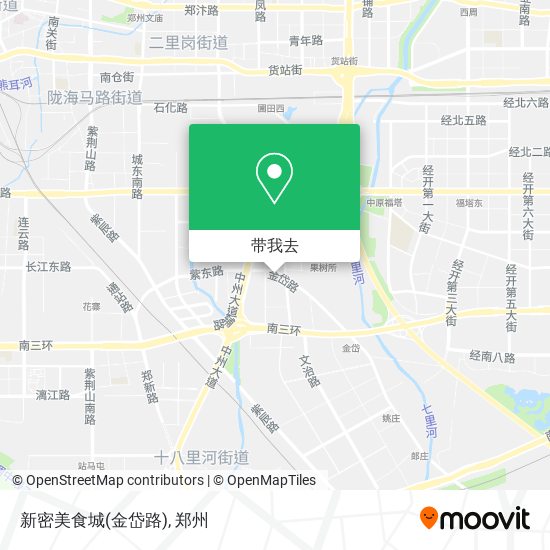 新密美食城(金岱路)地图