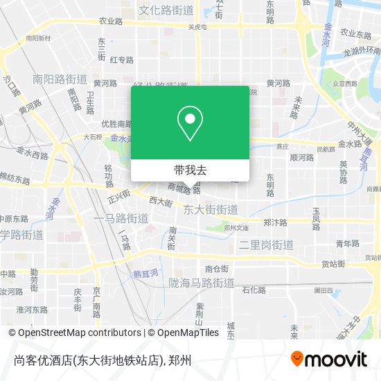 尚客优酒店(东大街地铁站店)地图