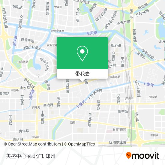 美盛中心-西北门地图