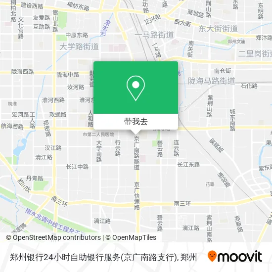 郑州银行24小时自助银行服务(京广南路支行)地图