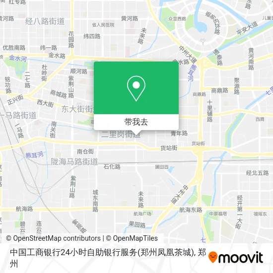 中国工商银行24小时自助银行服务(郑州凤凰茶城)地图