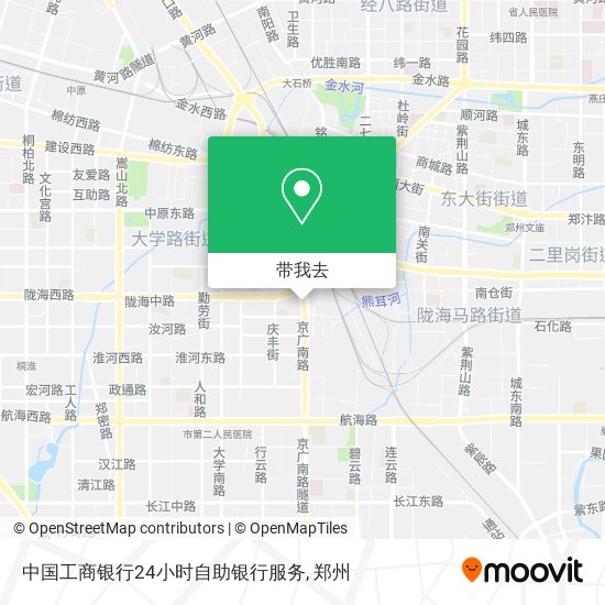 中国工商银行24小时自助银行服务地图