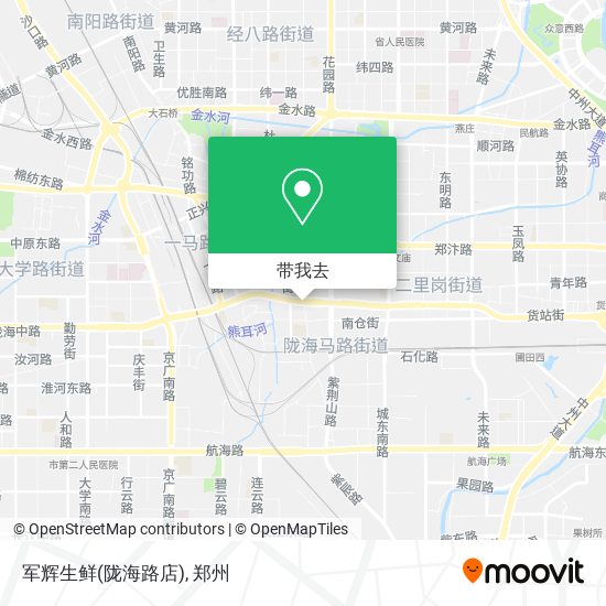 军辉生鲜(陇海路店)地图