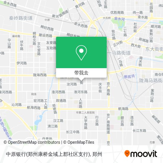 中原银行(郑州康桥金域上郡社区支行)地图