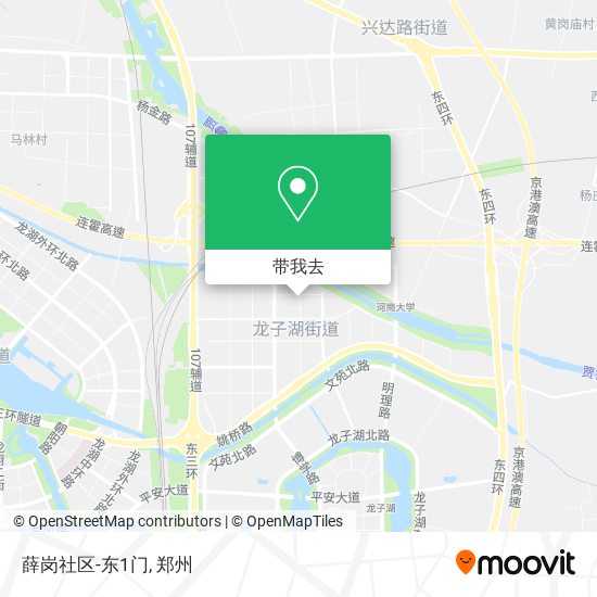 薛岗社区-东1门地图