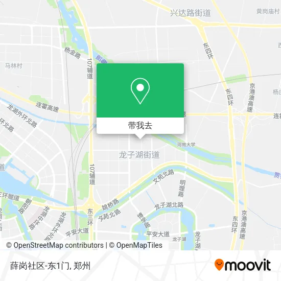 薛岗社区-东1门地图