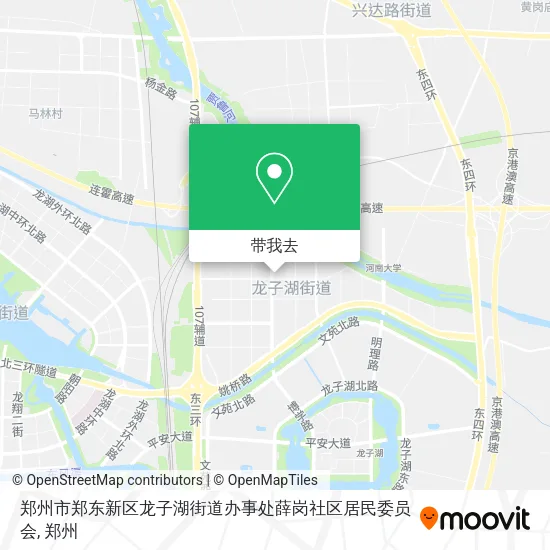 郑州市郑东新区龙子湖街道办事处薛岗社区居民委员会地图