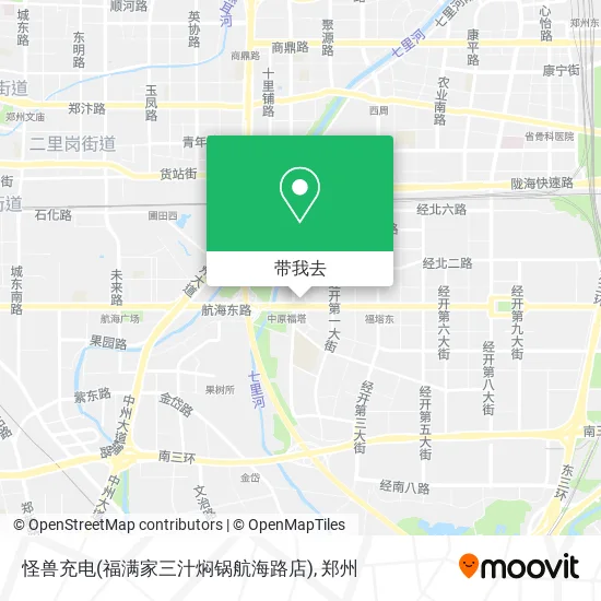 怪兽充电(福满家三汁焖锅航海路店)地图