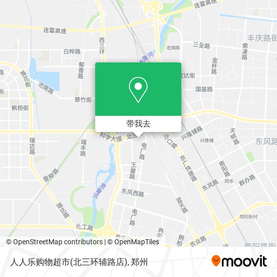 人人乐购物超市(北三环辅路店)地图