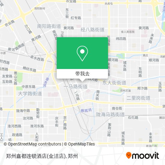 郑州鑫都连锁酒店(金洁店)地图