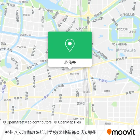 郑州八支瑜伽教练培训学校(绿地新都会店)地图