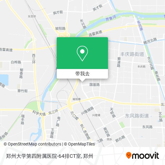 郑州大学第四附属医院-64排CT室地图