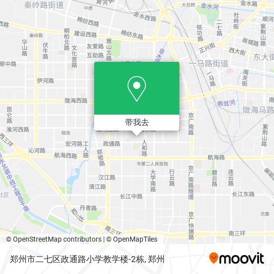 郑州市二七区政通路小学教学楼-2栋地图