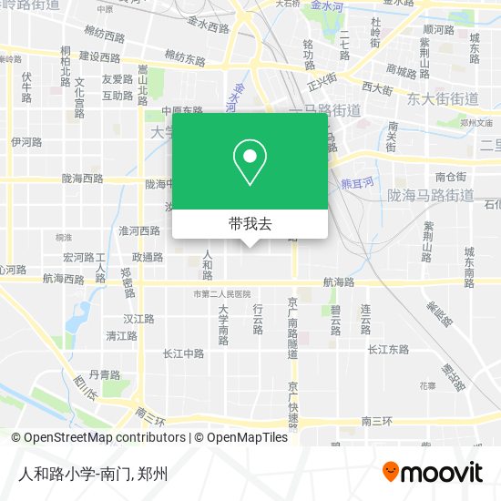 人和路小学-南门地图