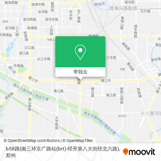 b58路(南三环京广路站(brt)-经开第八大街经北六路)地图