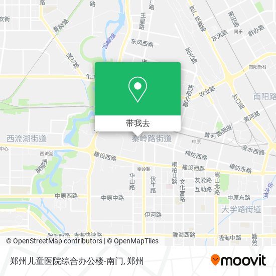 郑州儿童医院综合办公楼-南门地图