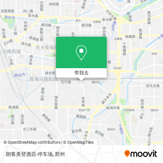 朗客美登酒店-停车场地图