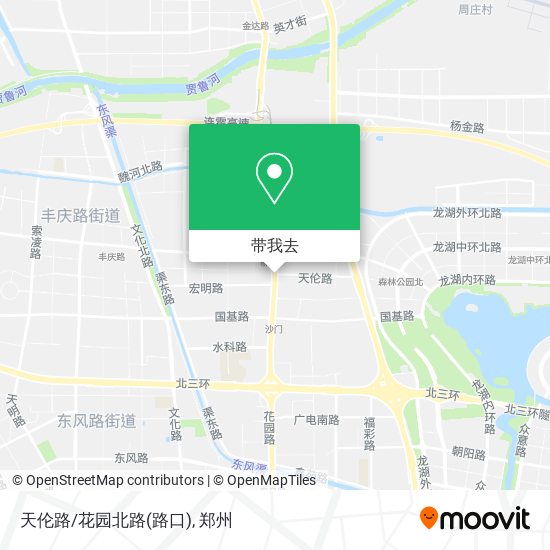 天伦路/花园北路(路口)地图