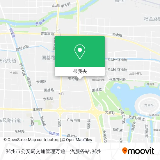 郑州市公安局交通管理万通一汽服务站地图