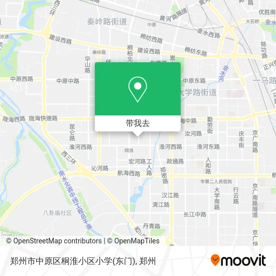 郑州市中原区桐淮小区小学(东门)地图