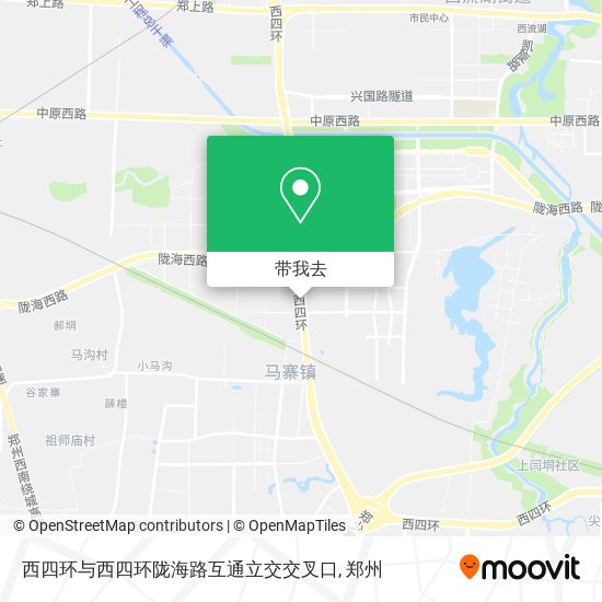西四环与西四环陇海路互通立交交叉口地图