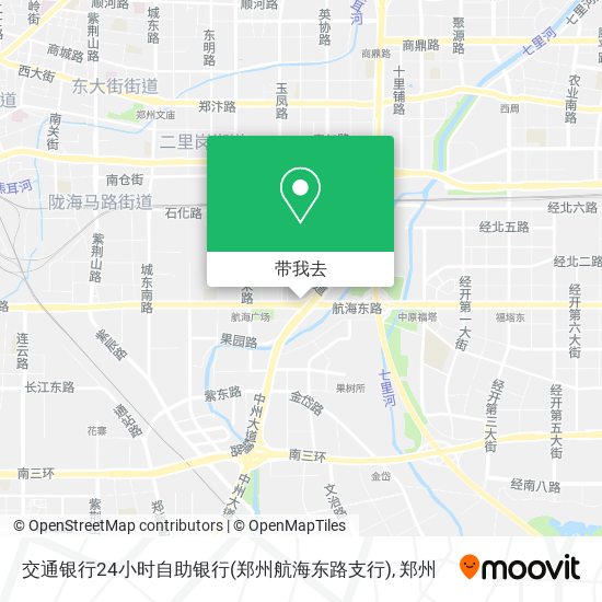 交通银行24小时自助银行(郑州航海东路支行)地图