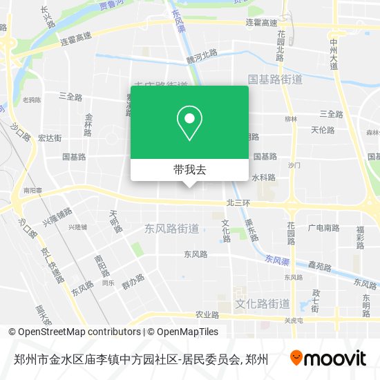 郑州市金水区庙李镇中方园社区-居民委员会地图
