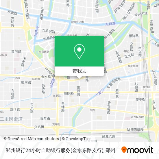 郑州银行24小时自助银行服务(金水东路支行)地图