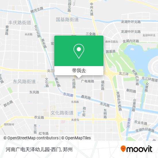 河南广电天泽幼儿园-西门地图