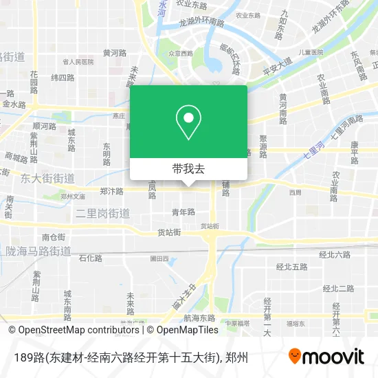 189路(东建材-经南六路经开第十五大街)地图