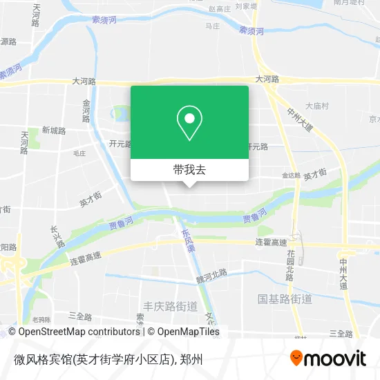 微风格宾馆(英才街学府小区店)地图
