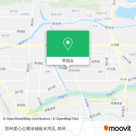 郑州爱心公寓绿城银水湾店地图