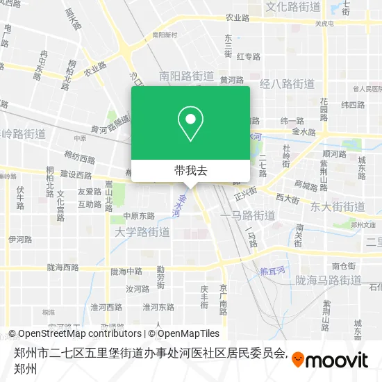 郑州市二七区五里堡街道办事处河医社区居民委员会地图