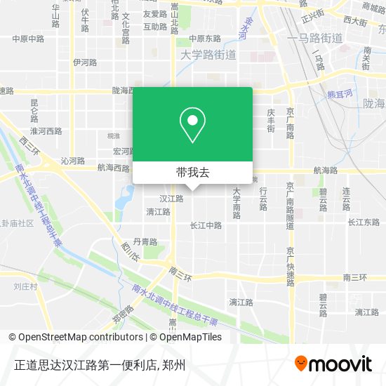 正道思达汉江路第一便利店地图