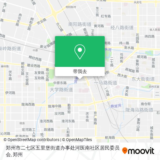 郑州市二七区五里堡街道办事处河医南社区居民委员会地图