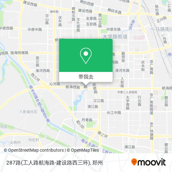 287路(工人路航海路-建设路西三环)地图