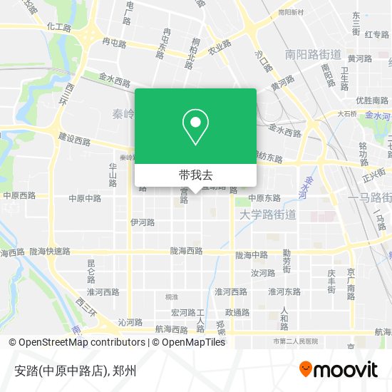 安踏(中原中路店)地图