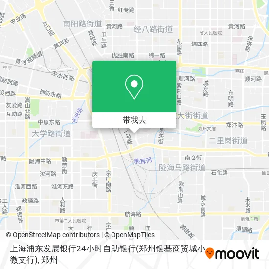 上海浦东发展银行24小时自助银行(郑州银基商贸城小微支行)地图
