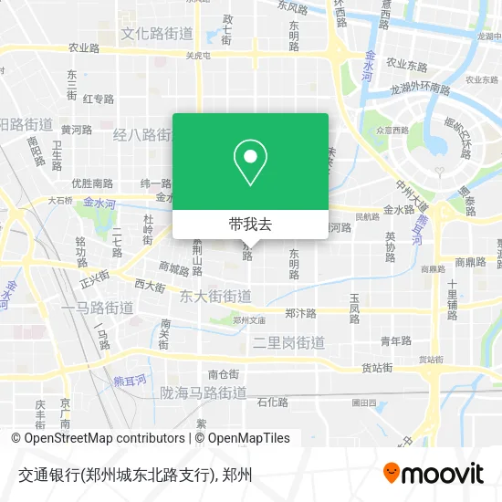 交通银行(郑州城东北路支行)地图