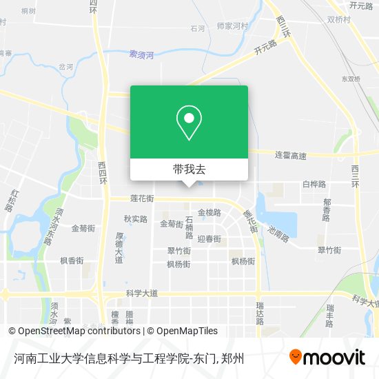 河南工业大学信息科学与工程学院-东门地图