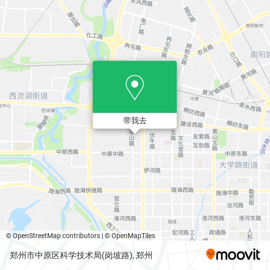 郑州市中原区科学技术局(岗坡路)地图