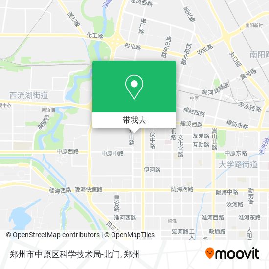 郑州市中原区科学技术局-北门地图