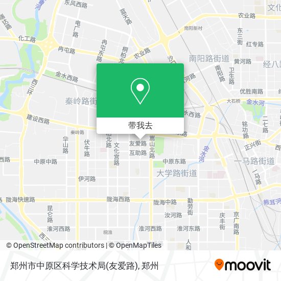 郑州市中原区科学技术局(友爱路)地图